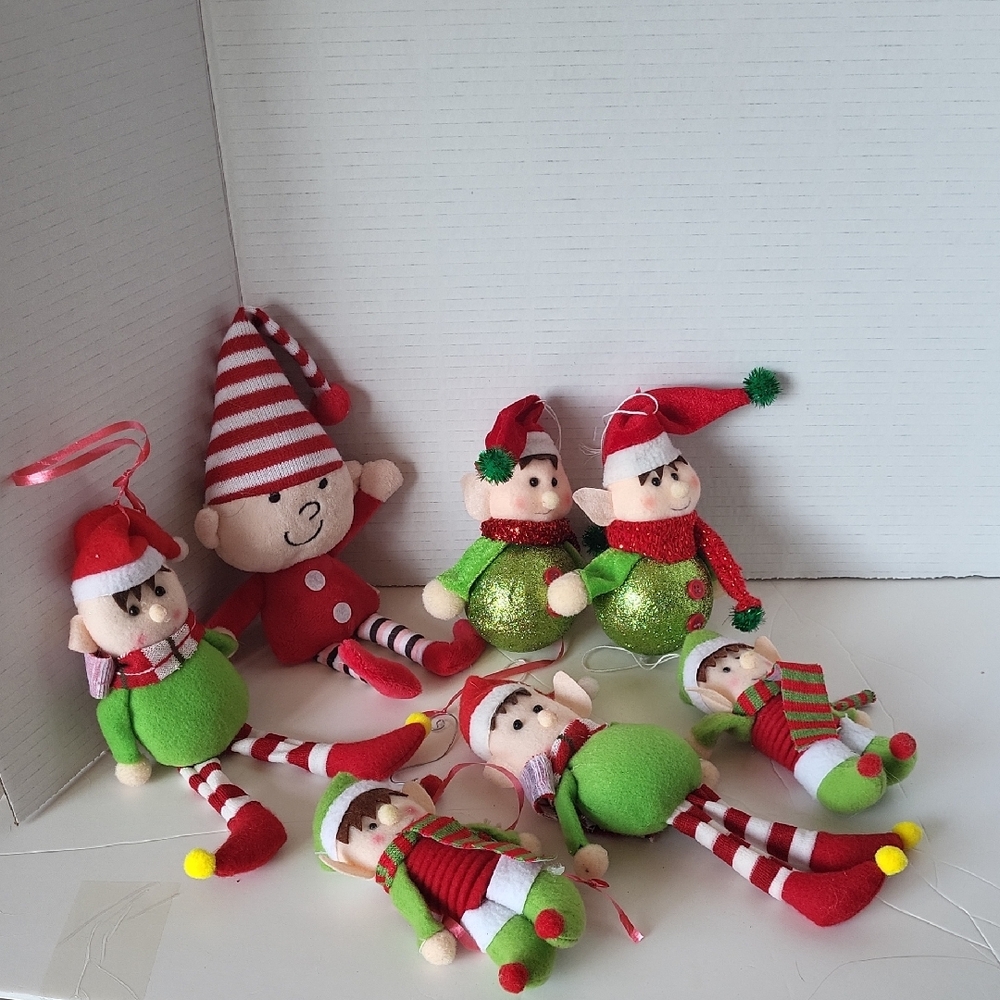 Christmas Elf Collection Holiday Decor Festive Ornaments